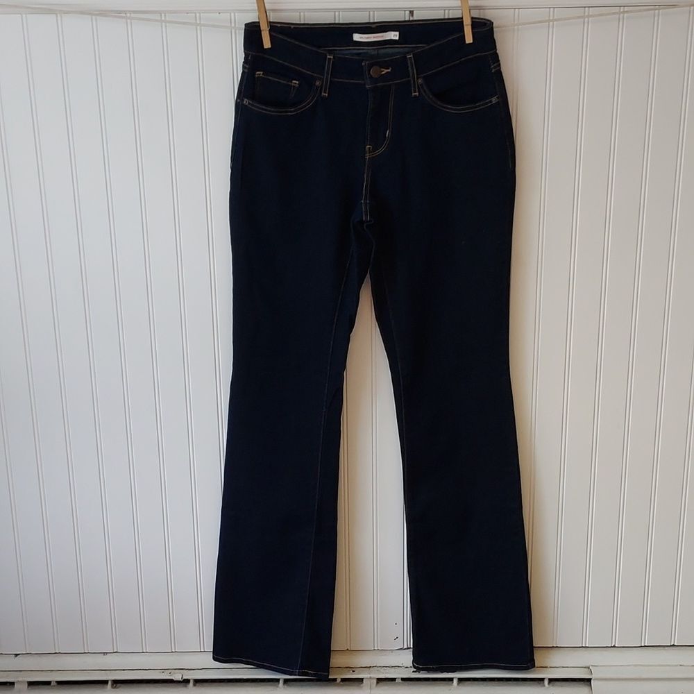 Levi's‎ Women's 815 Curvy Bootcut Mid Rise Dark Wash Denim Blue Jeans 29 32